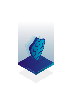 shield with honeycomb pattern
